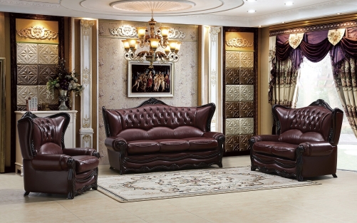 Jhc Kensington Burdy Leather Sofa Set, Luxury Of Leather Dallas